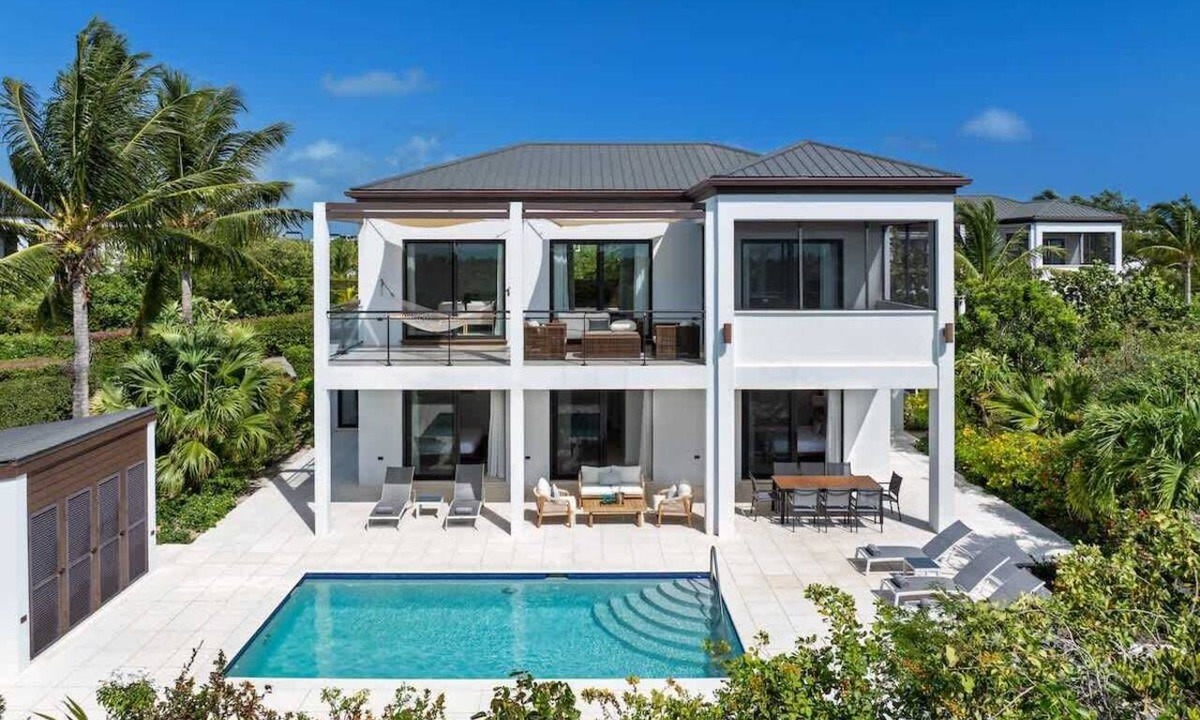 Long Bay Villa | Modern Villa Steps to Long Bay Beach w/Pool