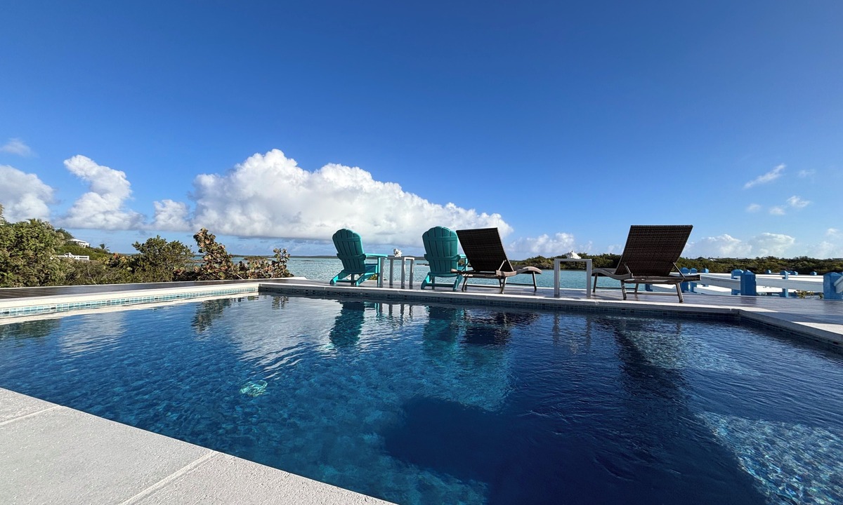 Ocean Point Villa | Villa Patina—True TC Islands style with private dock and beach on Chalk Sound
