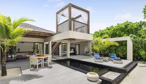 Beach Pool Villa Sunset