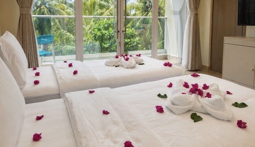 Deluxe Double or Twin Room, Balcony, Garden View