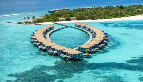 Overwater Villa with Twin Beds and Lagoon View