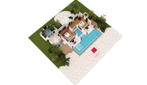 One Bedroom Beach Pool Pavilion